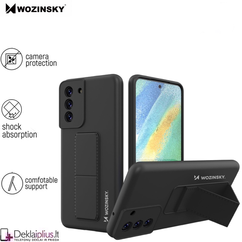 Wozinsky 4in1 švelnaus silikono dėklas - juodas (Samsung S21 Fe) Wozinsky 4in1 švelnaus silikono dėklas - juodas (Samsung S21 Fe)